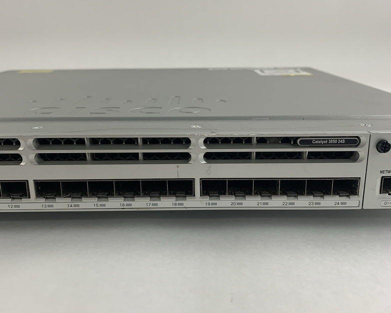 Cisco WS-C3850-24S-S Catalyst SFP Switch 3850 24 Port Tested w/ C3850-NM-2-10G