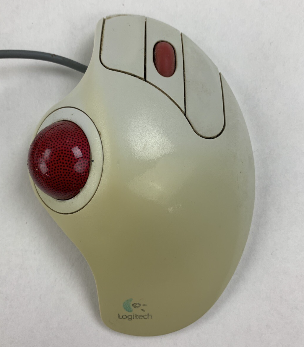 Logitech Trackman Marble Plus Wheel Trackball Mouse T-BB13 Tested