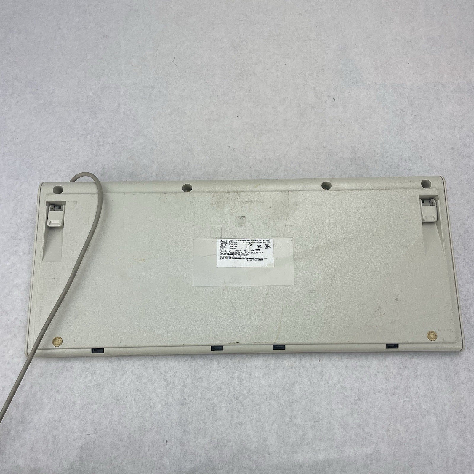 Vtg 1995 IBM Model M Clicky Mechanical Keyboard 92G7453 Lexmark Buckling Spring 7