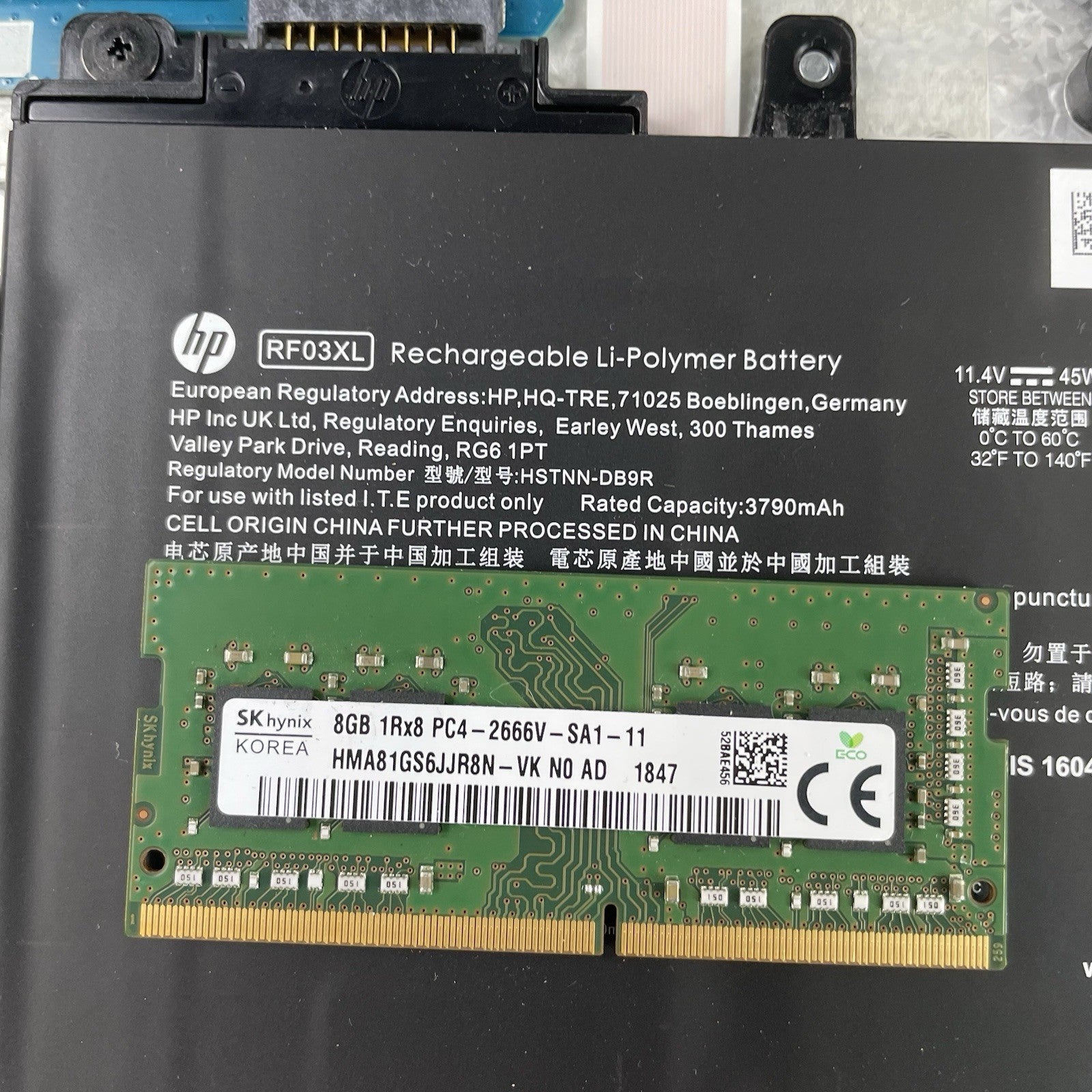 HP ProBook 455 G7 15.6" Ryzen5 4500U 2.375GHz 8GB RAM No SSD/OS/AC-Bad Heat Sink19