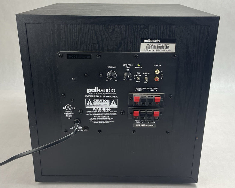 Polk Audio Subwoofer PSW10 110V