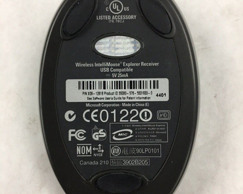 Microsoft Wireless Mouse X08-12616  W/ Receiver