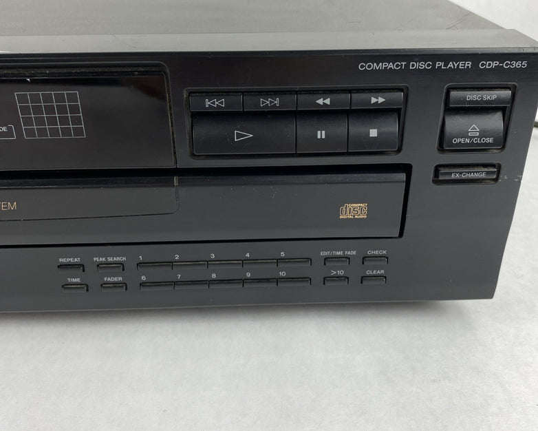 Sony CDP-C365 5 Disc Ex-Change CD Player - Tested