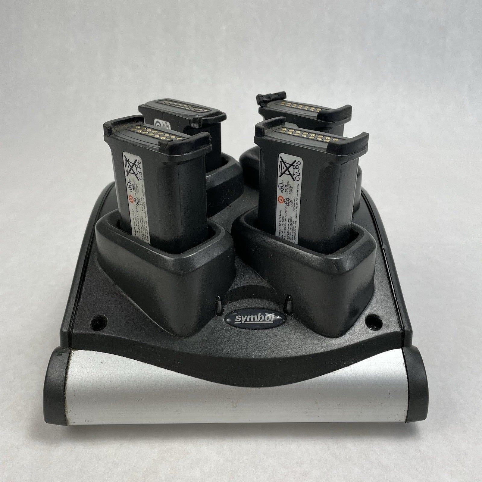 Symbol SAC9000-4000R Charging Cradle and 4 Batteries Untested
