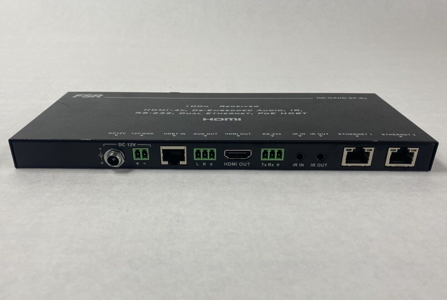 FSR HD-HAUD-SP-Rx 100M Receiver HDMI-4K De-Embedded Audio Untested