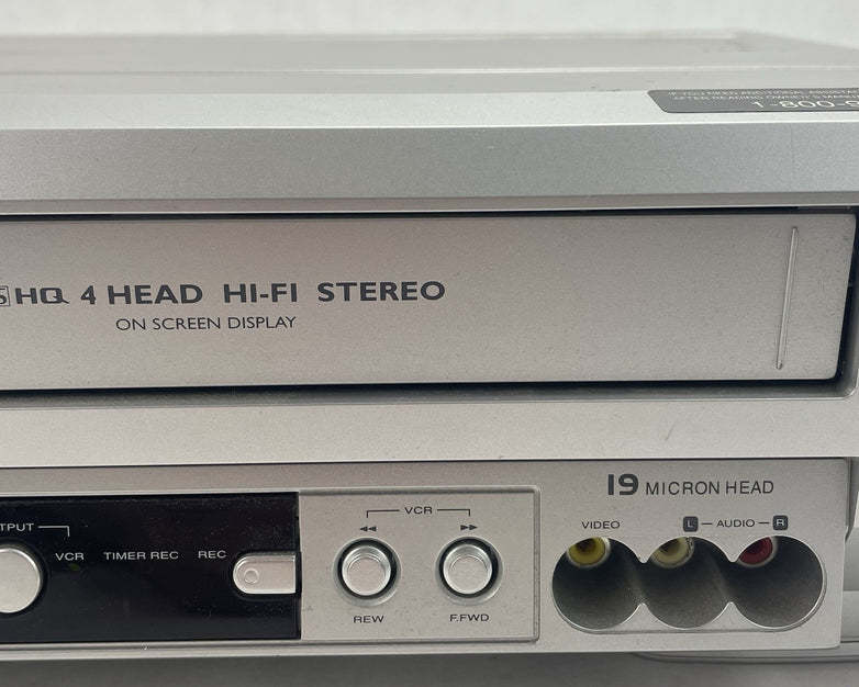 Sylvania SSD803 Video Cassette Recorder & DVD/ CD Player No Remote Tested
