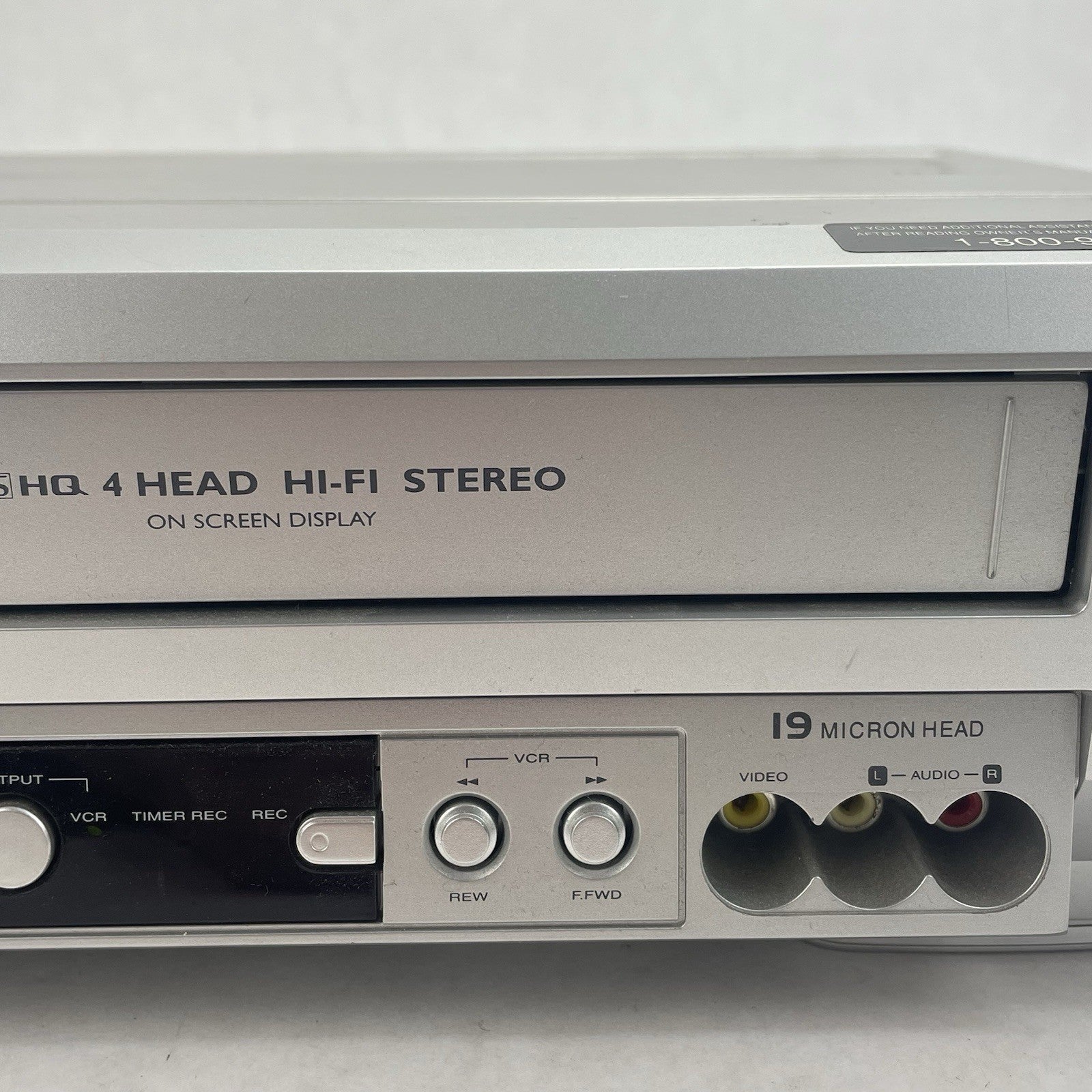 Sylvania SSD803 Video Cassette Recorder & DVD/ CD Player No Remote Tested4