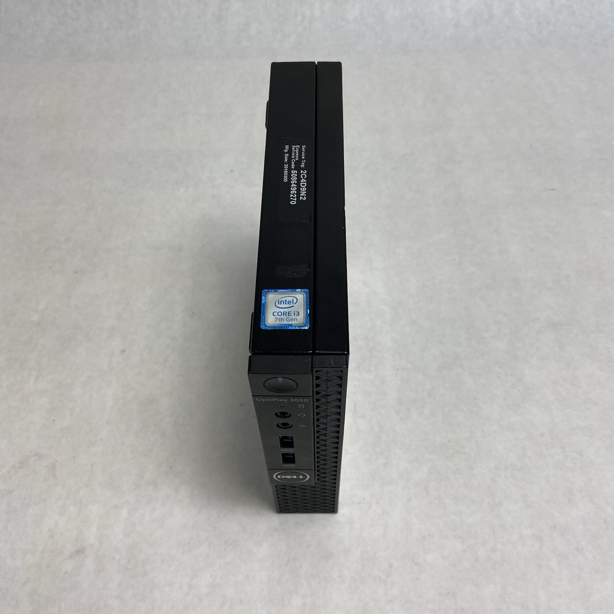 Dell Optiplex 3050 MFF Intel Core i3-7100T 3.4GHz 8GB RAM w/AC No HDD/OS2