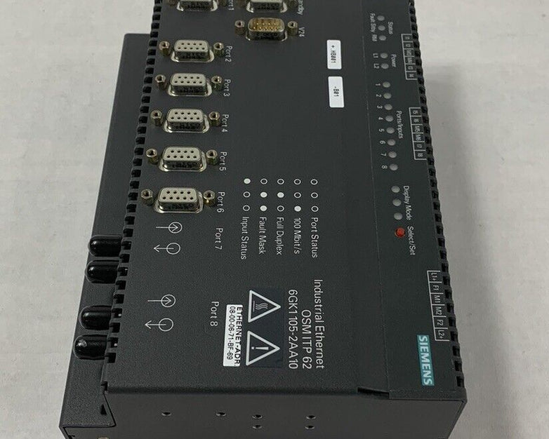 Siemens SIMATIC 6GK1105-2AA10 Industrial Optical Switch Module OSM ITP 62