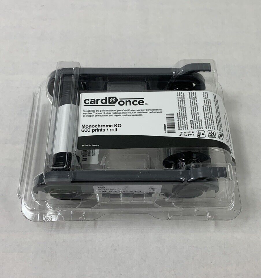 Card@Once R2F010P00095 Monochrome KO 600 Prints / Roll Ribbon Cartridge