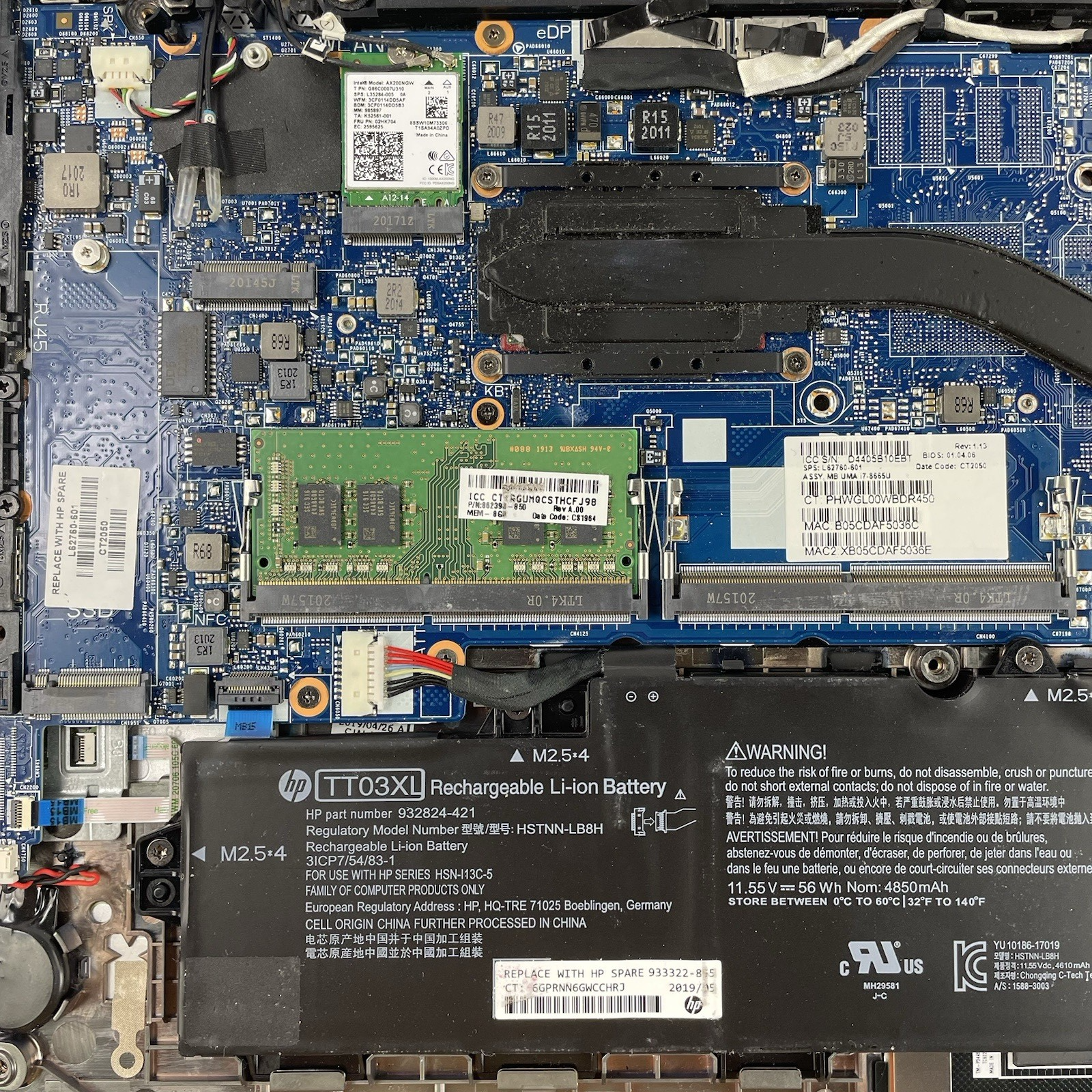 HP EliteBook 850 G6 15.6" i7-8665U 1.90 GHz 8 GB RAM No SSD/OS/AC - Corner21