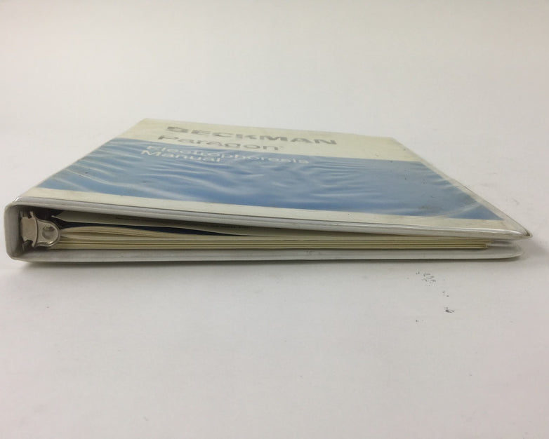 Beckman Paragon Electrophoresis Manual