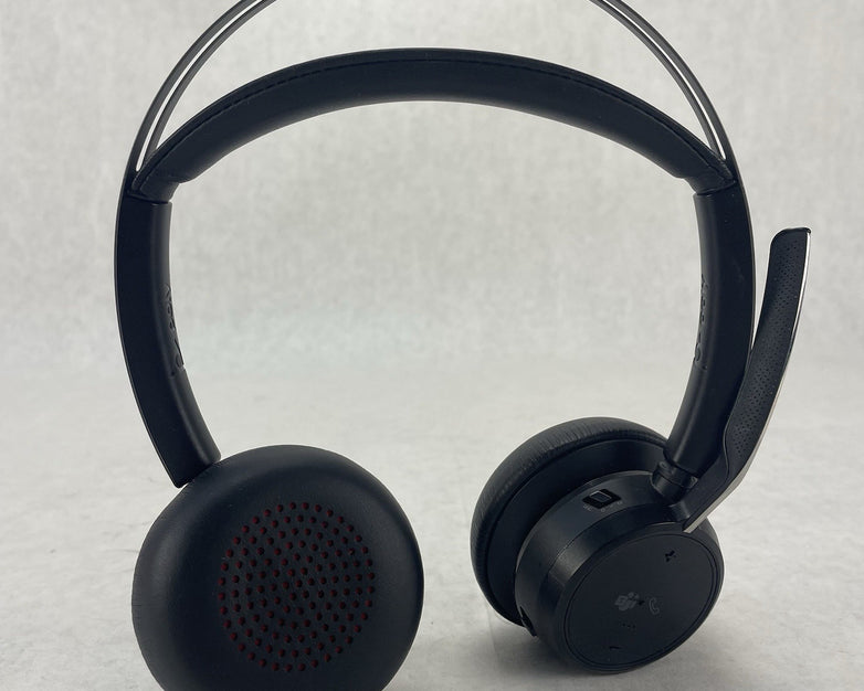Poly Voyager Focus 2 Noise Cancelling On-Ear Headset No Power Cord Or Stand