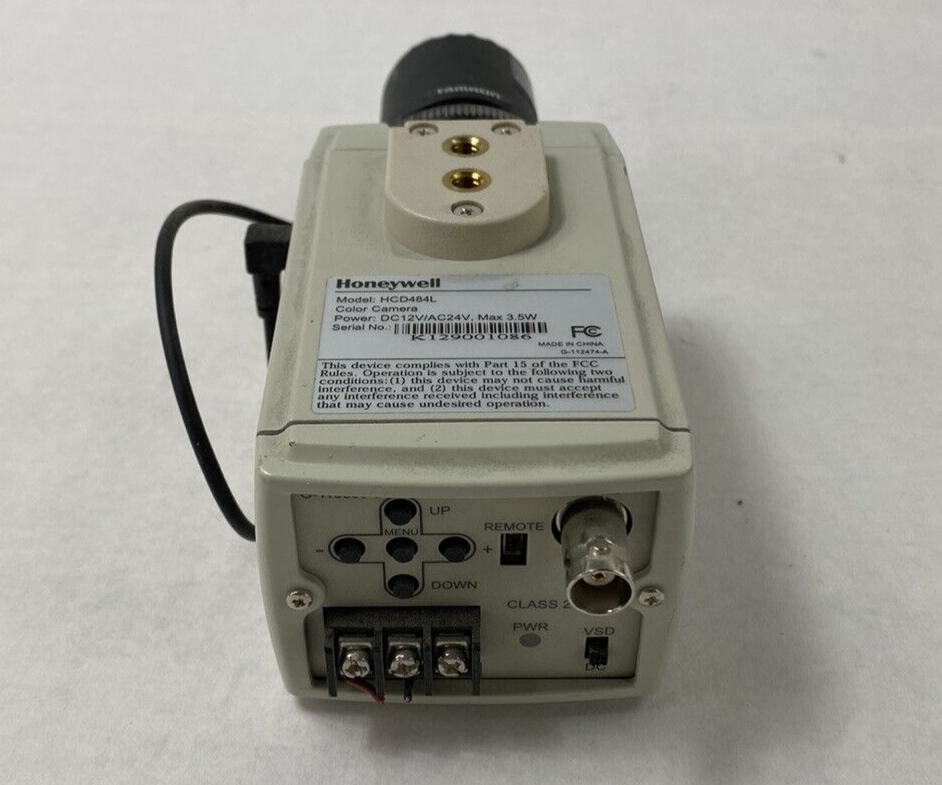 Honeywell HCD484L CCTV Color Camera 1/3" 2.8-12mm Lens For Parts or Repair