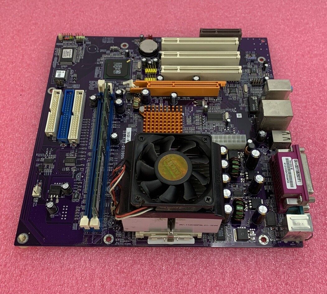 SIS-741 Motherboard AMD Sempron 1GHz 512MB RAM w/Shield