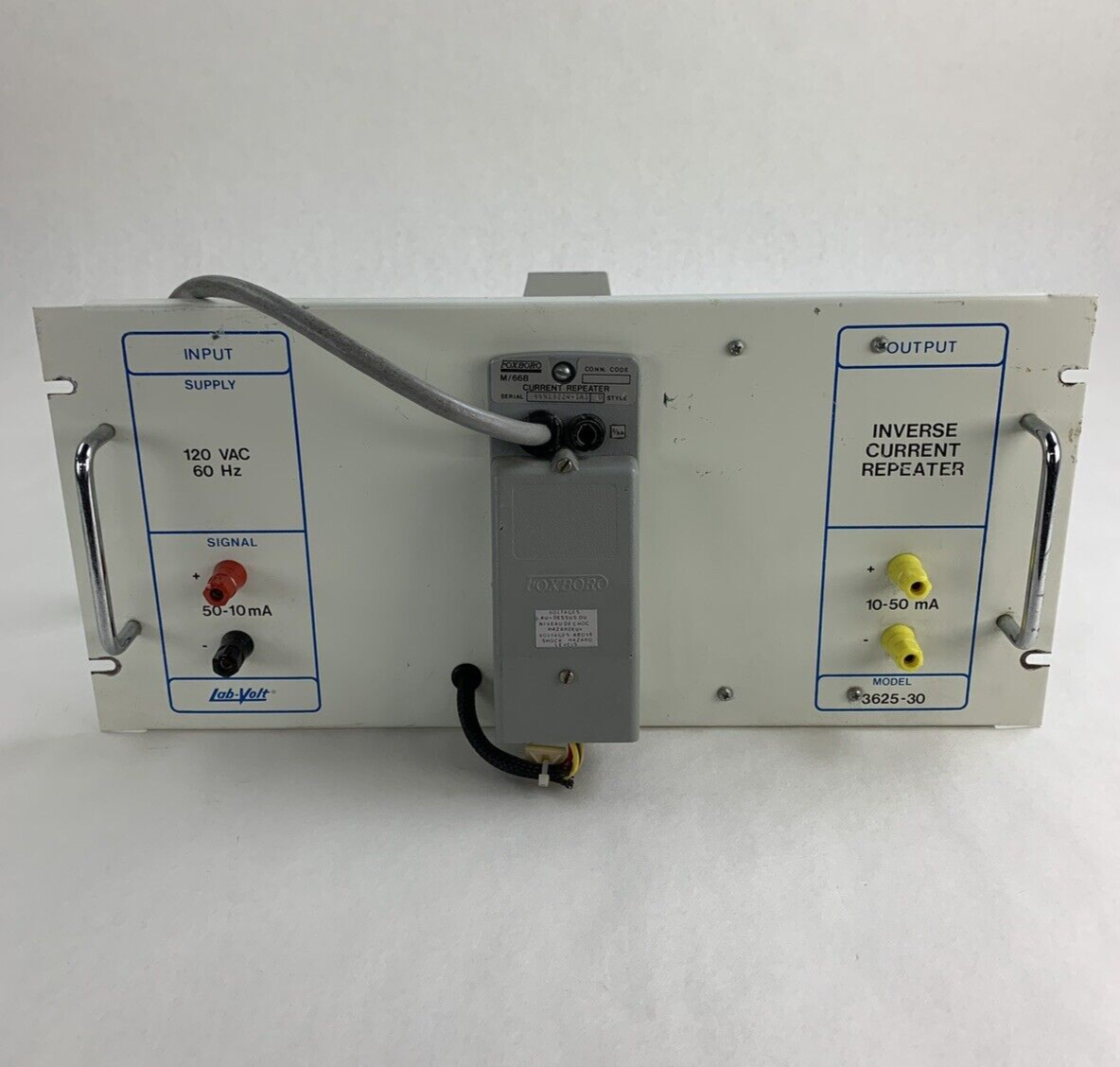 Lab-Volt 3625-30 Industrial Inverse Current Repeater 120 VAC Untested