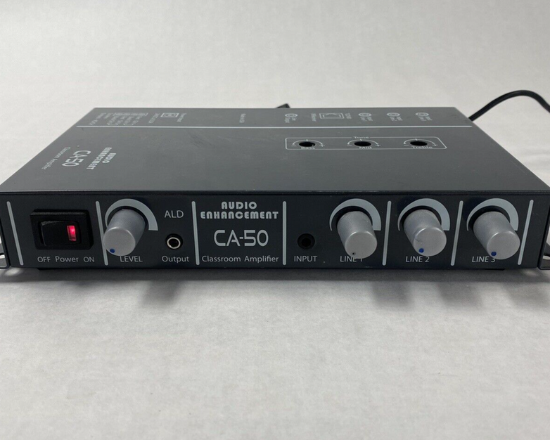 Audio Enhancement CA-50 Classroom Amplifier System No AC Adapter Power Tested