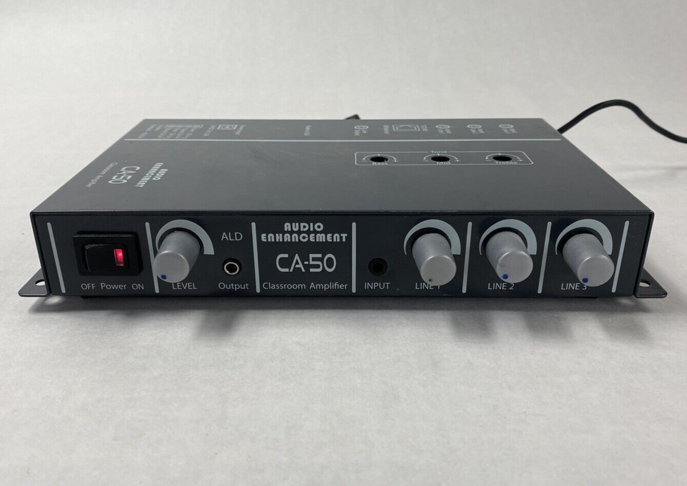 Audio Enhancement CA-50 Classroom Amplifier System No AC Adapter Power Tested