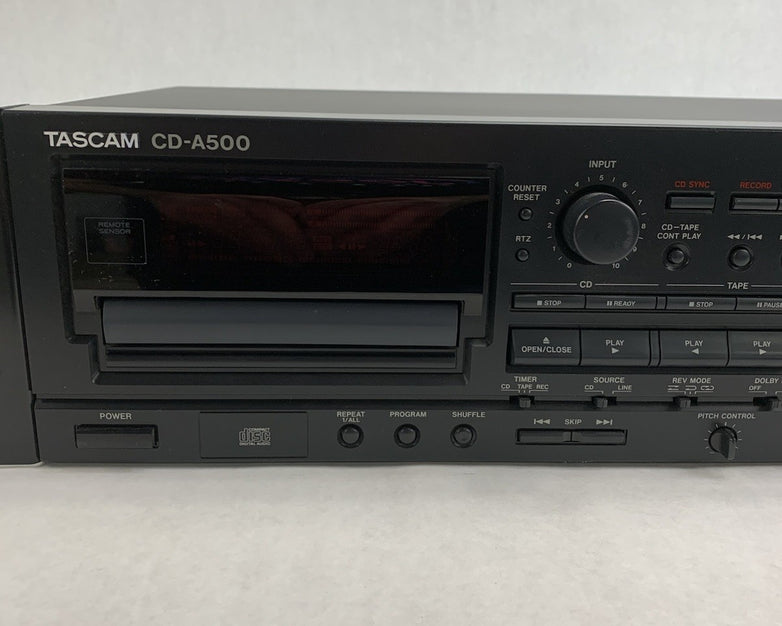 Tascam CD-A500 CD Player / Cassette Combination Deck - Parts or Repair