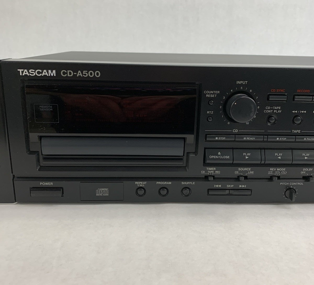 Tascam CD-A500 CD Player / Cassette Combination Deck - Parts or Repair