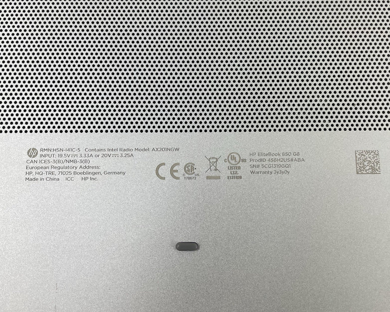 HP EliteBook 850 G8 15.6" i7-1185G7 3.00 GHz 8 GB RAM No AC/SSD/OS/Batt
