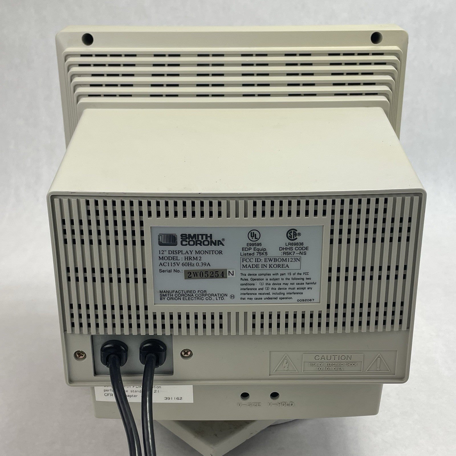 Smith Corona HRM2  12" Display AV Monitor Power Tested4