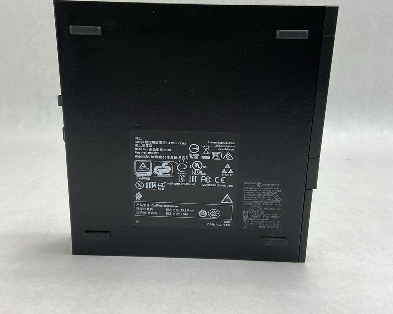 Dell Optiplex 3060 Micro Intel Core i5-8500T 2.1GHz 8GB RAM No HDDOSAC