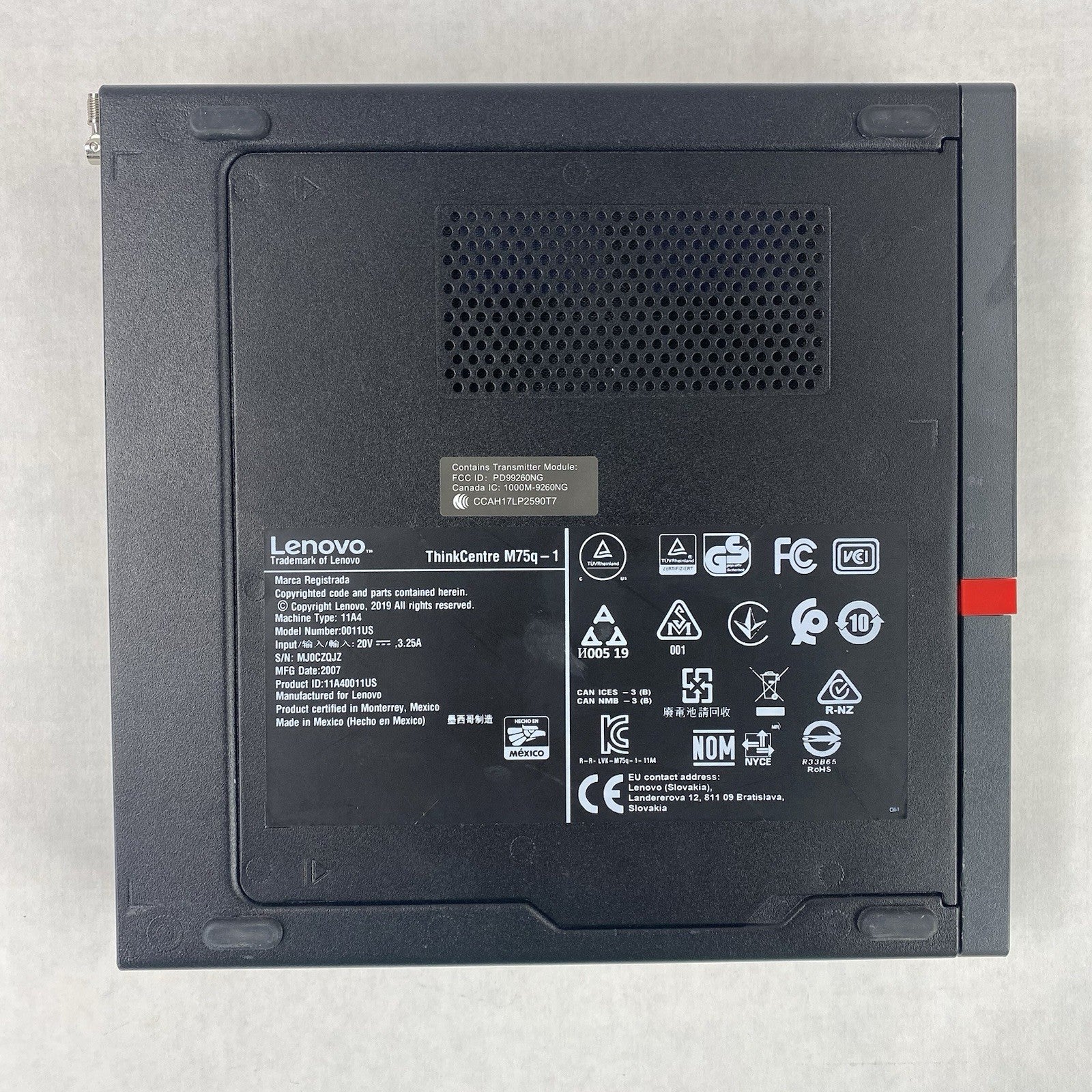 Lenovo ThinkCentre M720q Micro Intel Core i5-8500T 2.1GHz 8GB RAM No HDD OS AC