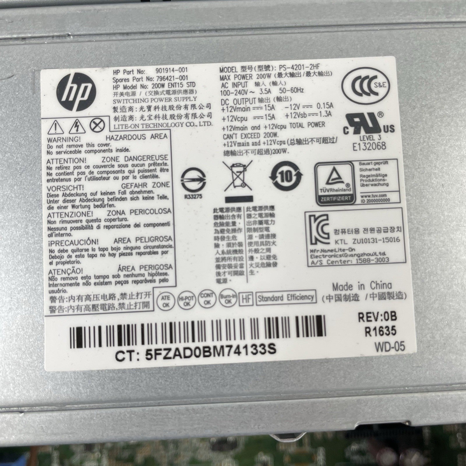 HP ProDesk 600 G2 SFF i5-6500 3.20 GHz 8 GB RAM No HDD/OS - Dented Case10