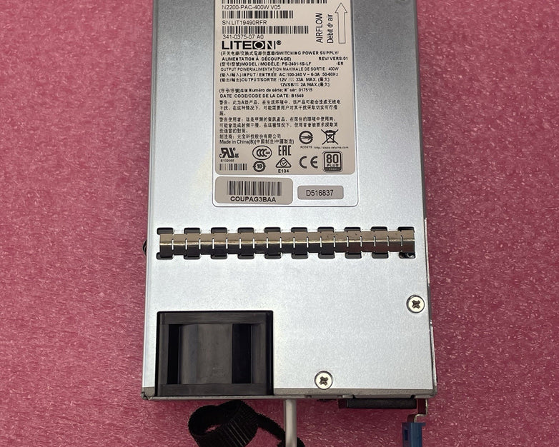 Cisco LiteOn PS-2401-1S-LF 400W Switch Power Supply Lot of 2