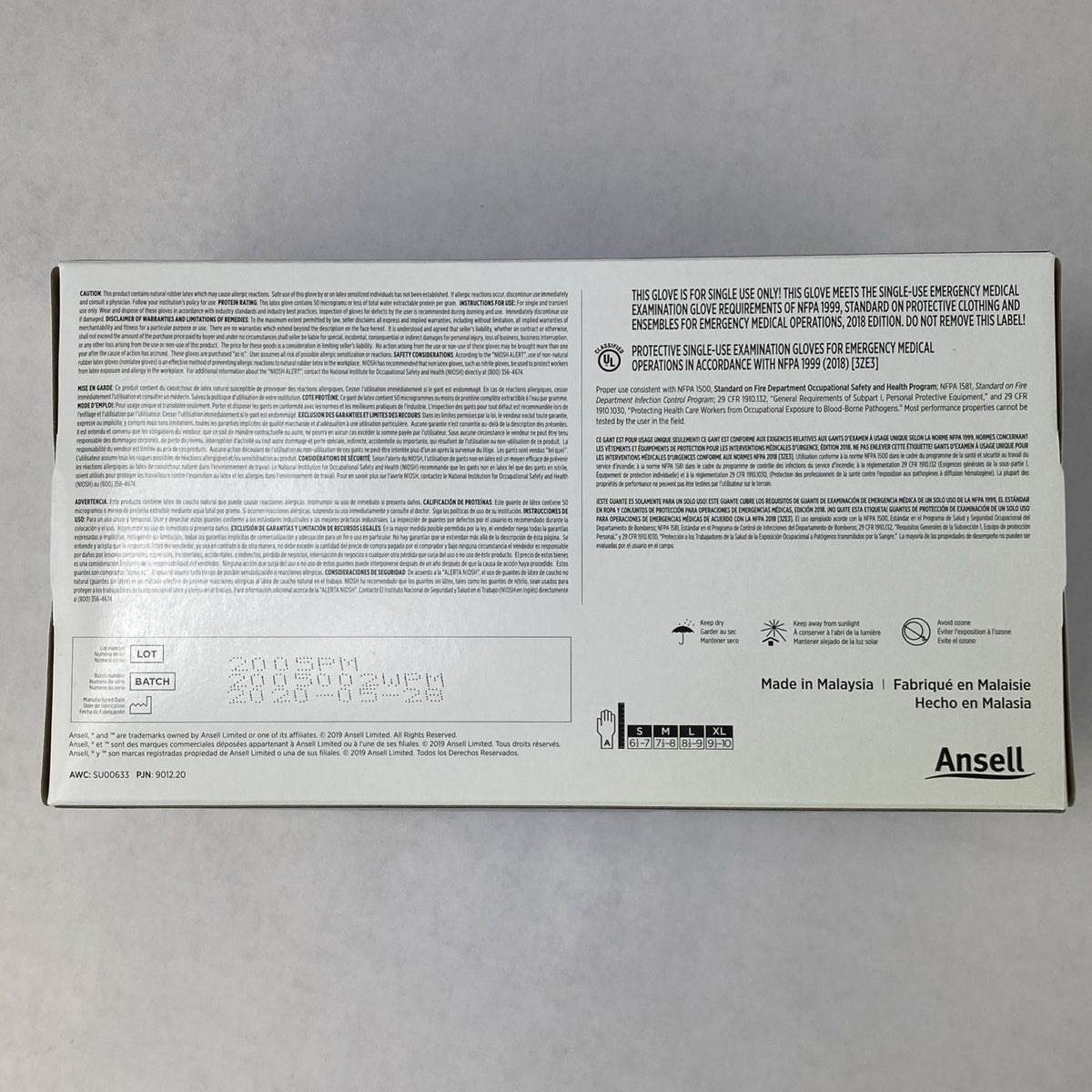 Ansell Microflex SG-375-L Exam Gloves Size L Blue - 500 Count11