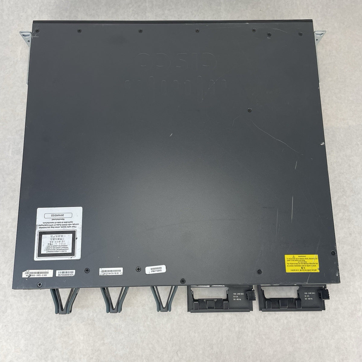 Cisco Catalyst WS C3650 24PS S 24 Port PoE+ 4x1G  2x PSU AC Tested & Reset7