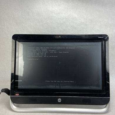 HP 23-F217C AIO AMD A8-5500 3.2GHz 8GB RAM No HDD No OS
