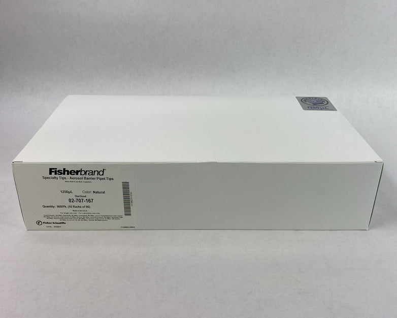 Fisherbrand 02-707-167 Aerosol Barrier Pipet Tips 1250µl Natural - 960 Tips