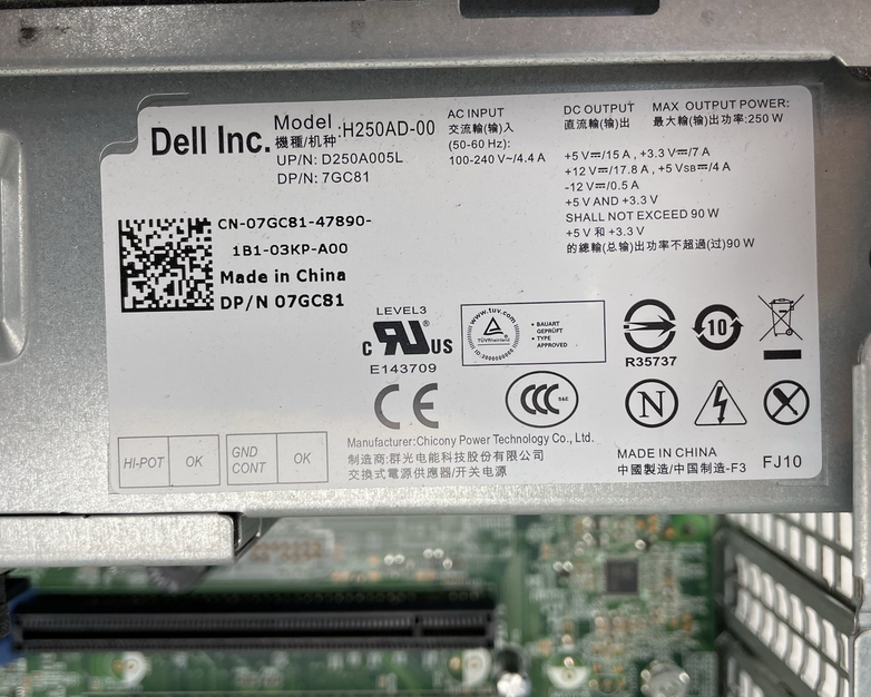 Dell Optiplex 790 DT i5-2400 3.10 GHz 4 GB Ram No HDD No OS