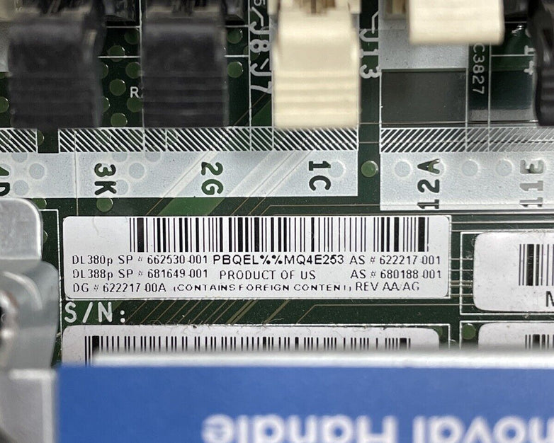 HP Proliant DL380P Gen8 Server 2x Intel E5-2609 2.4GHz 32GB RAM No HDD No OS