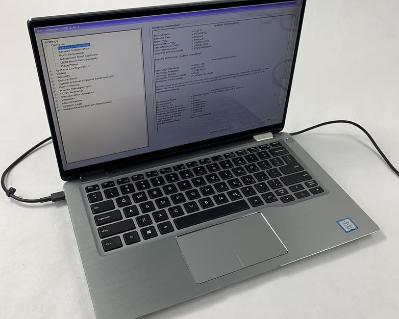 Dell Latitude 7400 2-in-1 14" i5-8365U 1.6 GHz 8 GB Ram No OS No HDD No Batt