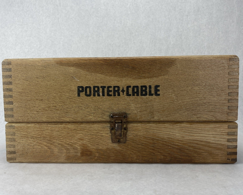 Porter Cable Model 505 25th Anniversary Heavy Duty Sander w/ Wood Box Tested