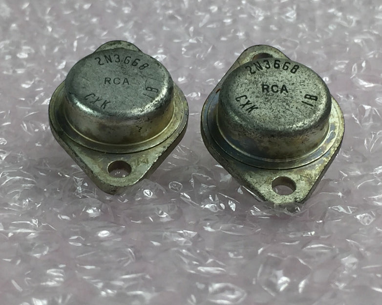 RCA 2N3668 Transistor   Lot of 2   NOS