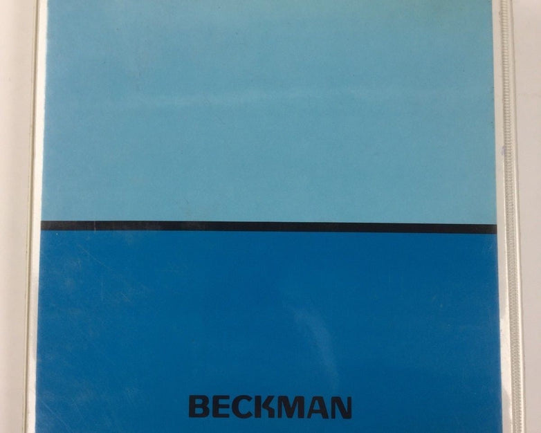 Beckman Appraise Data Network Patient Chartable Report Program Manual
