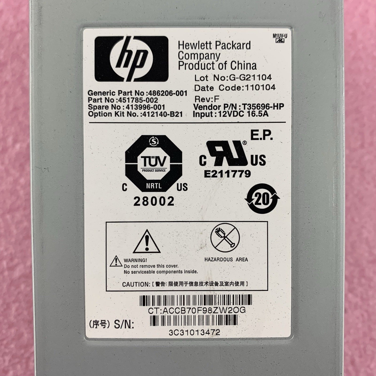 HP T35696-HP 486206-001 Cooling Fan Modules 451785-002 Lot of 10x3