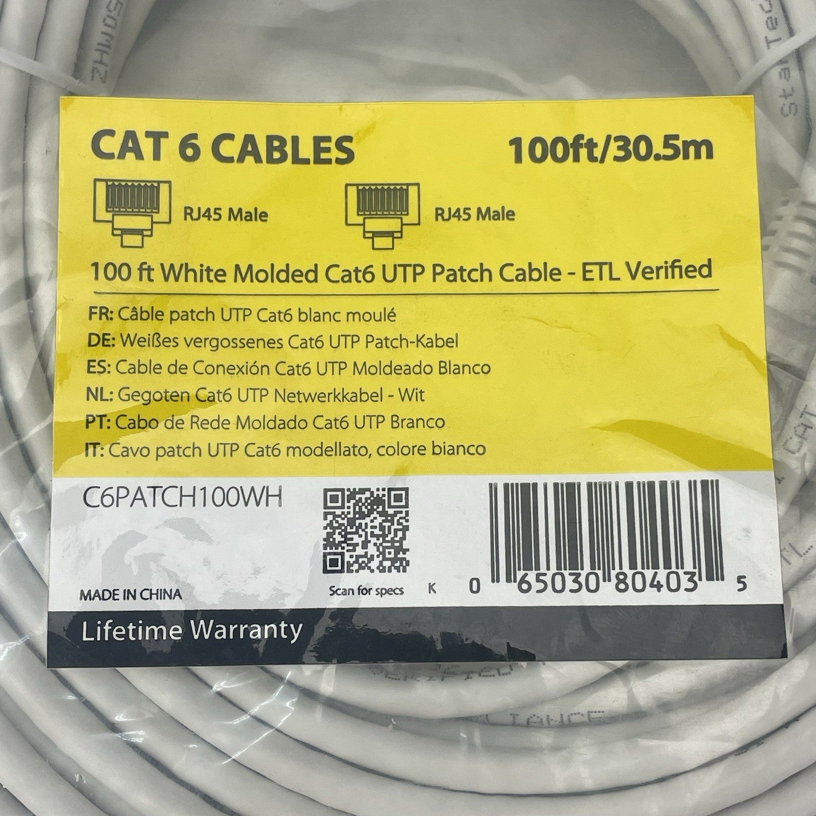 StarTech 100ft CAT6 Ethernet Cable2