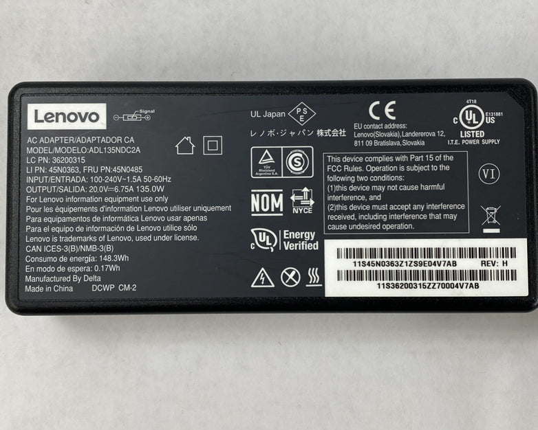 Lenovo ADL135NDC2A AC Adapter Lot of 3