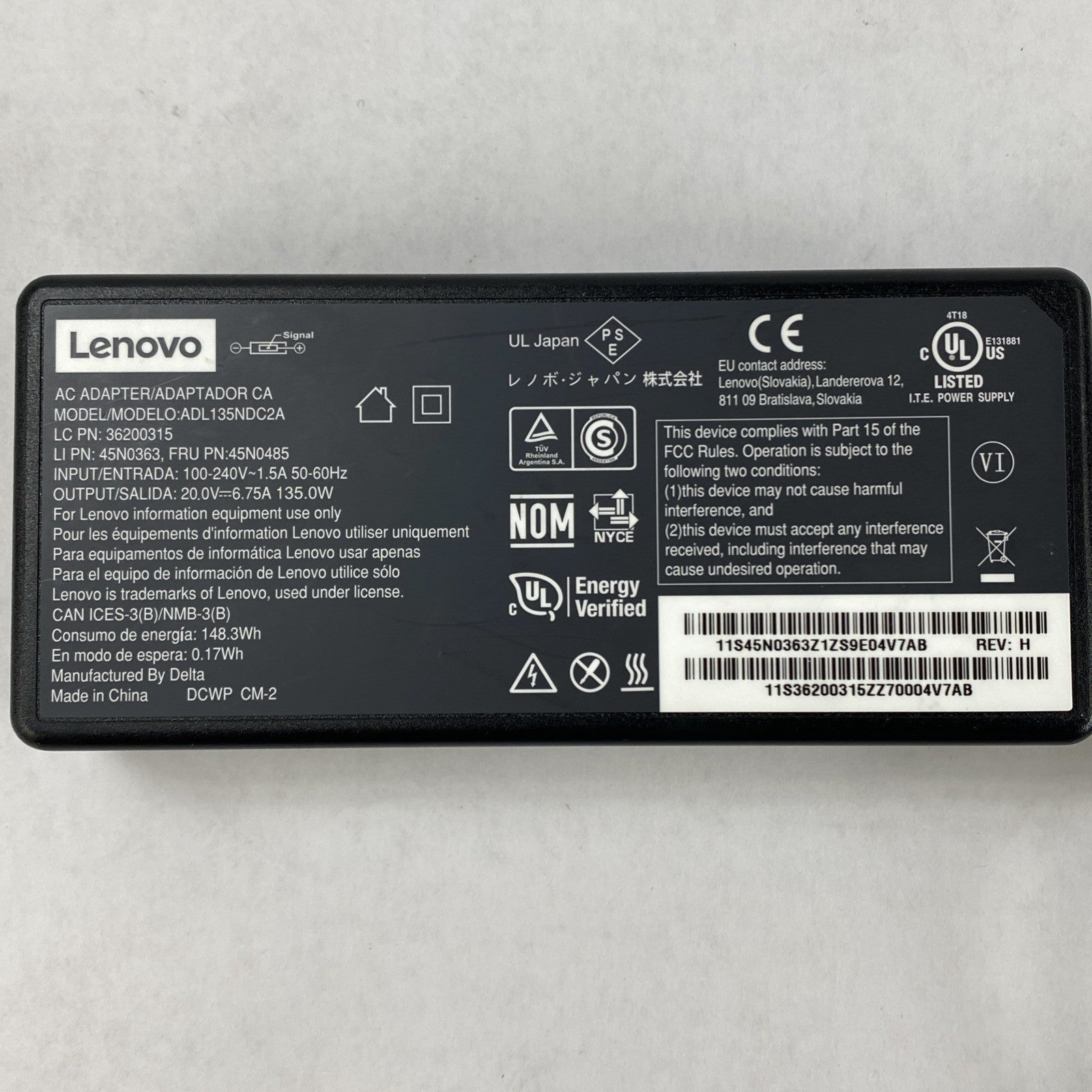 Lenovo ADL135NDC2A AC Adapter Lot of 35