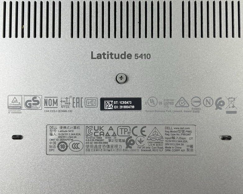 Dell Latitude 5410 14" i7-10610U 1.80 GHz 8 GB RAM No SSD/OS/AC/Batt - READ