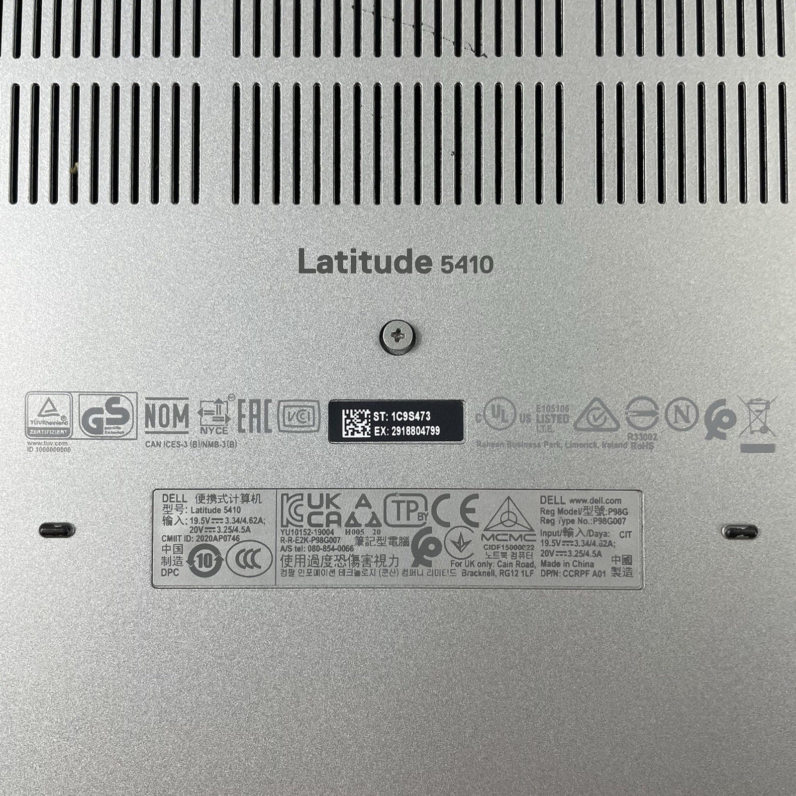 Dell Latitude 5410 14" i7-10610U 1.80 GHz 8 GB RAM No SSD/OS/AC/Batt - READ17