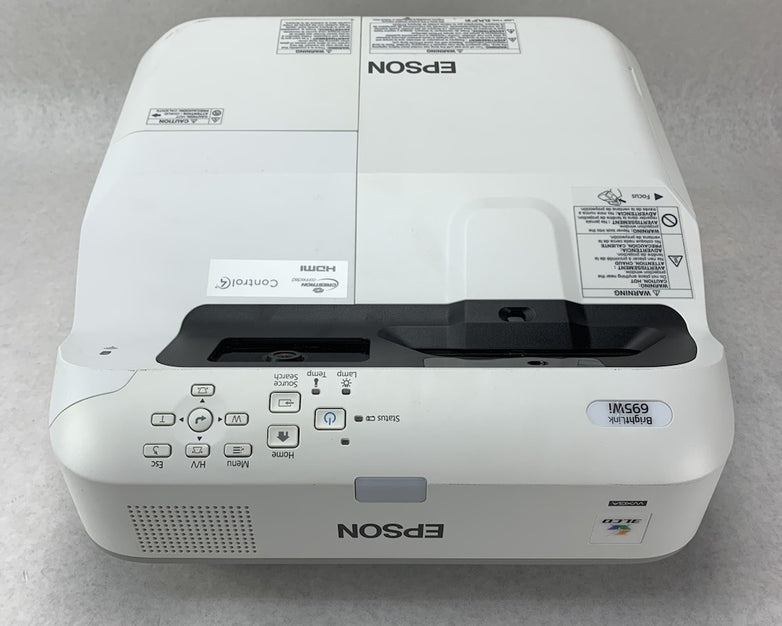 Epson PowerLite 695Wi H740A LCD Lamp Projector 2560 Lamp Hours - No Remote