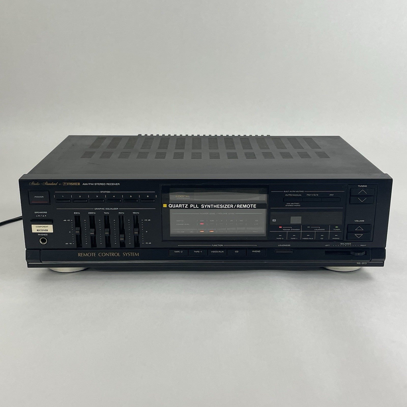 Fisher Studio Standard RS‑913A Stereo Receiver Tested For Parts Broken Tuner1
