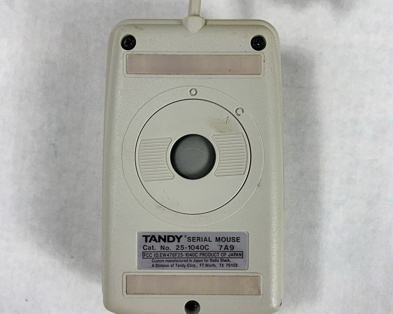 Tandy 7A9 Vintage Trackball Serial Mouse