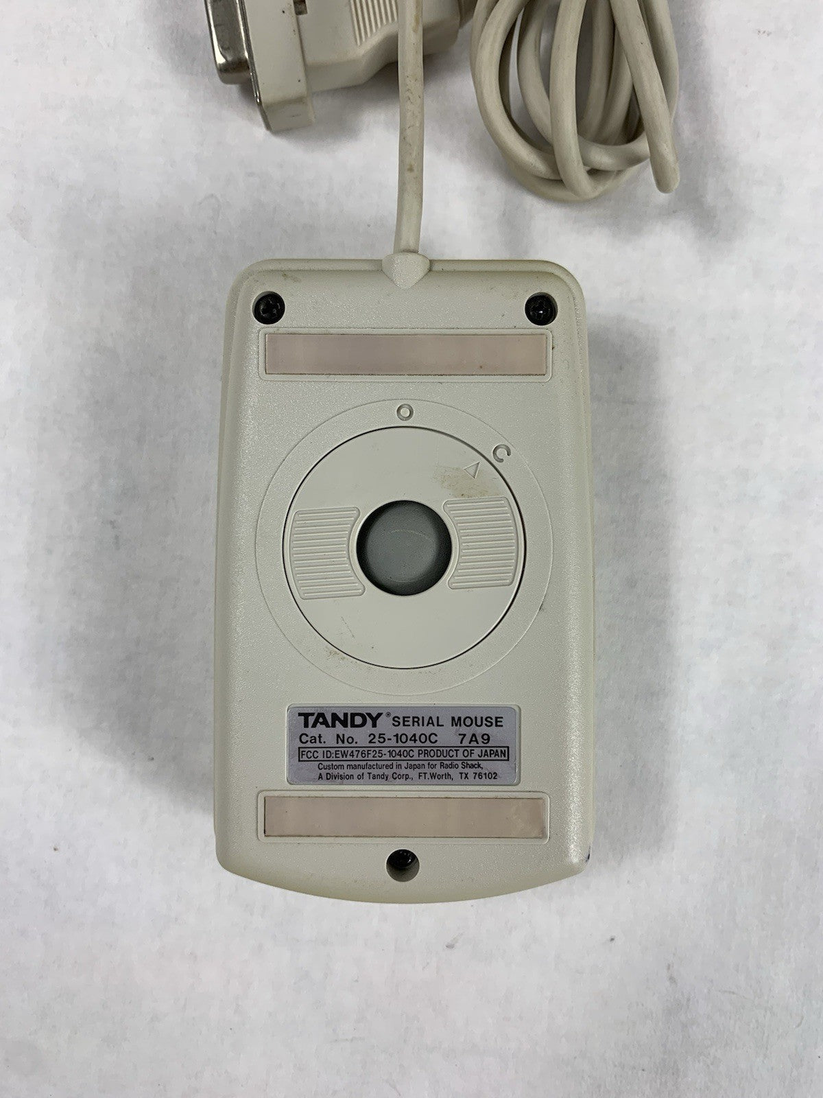 Tandy 7A9 Vintage Trackball Serial Mouse